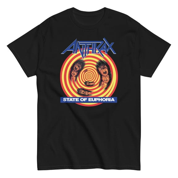Anthrax - State Of Euphoria Unisex T-Shirt - Black - Small