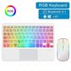 thumbnail image 2 of 172 Wireless Keyboard and Mouse Combo RGB Backlit Bluetooth 5.1 Keyboard Mouse Set with Touchpad - B, 2 of 5