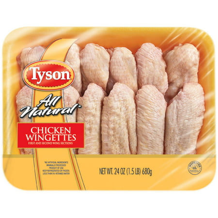 Tyson Fresh Chicken Wingettes, 1.5 lbs. - Walmart.com