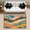 Multicolour 4, variant on CURLYOOT Highland Cow Spring Floral Area Rug 3x5 Ft Rugs for Entryway Entrance Kitchen, Washable Non Slip Indoor Floor Carpet for Bedroom Living Room