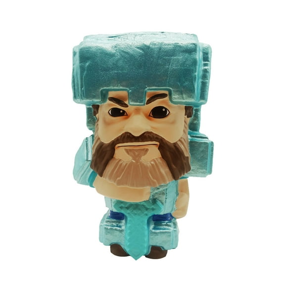 Minecraft, Mighty Mega Squish Me, MMS Diamond Steve, Action Figure, Children Ages 3 