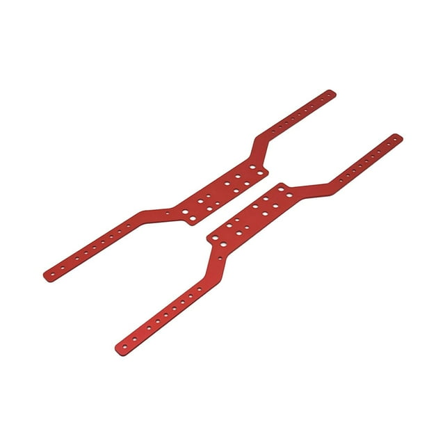 BELOVING 2 Pieces Aluminium Chassis Frame Rails for MN168 MN78 1:12 Scale RC Car Part Red