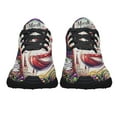 thumbnail image 5 of Mardi Gras Wine Glass Shoes Sneakers for Women Men Black Size 3.5, 5 of 7