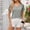 Grey, variant on Deals Up to 70% off! Womens Summer Tops 2024 Plus Size Fsshion Patchwork Mesh Short Sleeved Top Solid Color Casual Loose T-shirt Gift for Women on Sale