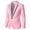 Pink, variant on Men's Blazer Jackets One Button Elegant Solid Blazers Slim Fit Single Breasted Party Coats