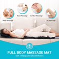 thumbnail image 4 of Full Body Massage Mat with Heat, Adjustable Pillows Vibration Back Heating Massager with 10 Vibrating Nodes Heating Pads for Neck Back, 4 of 5