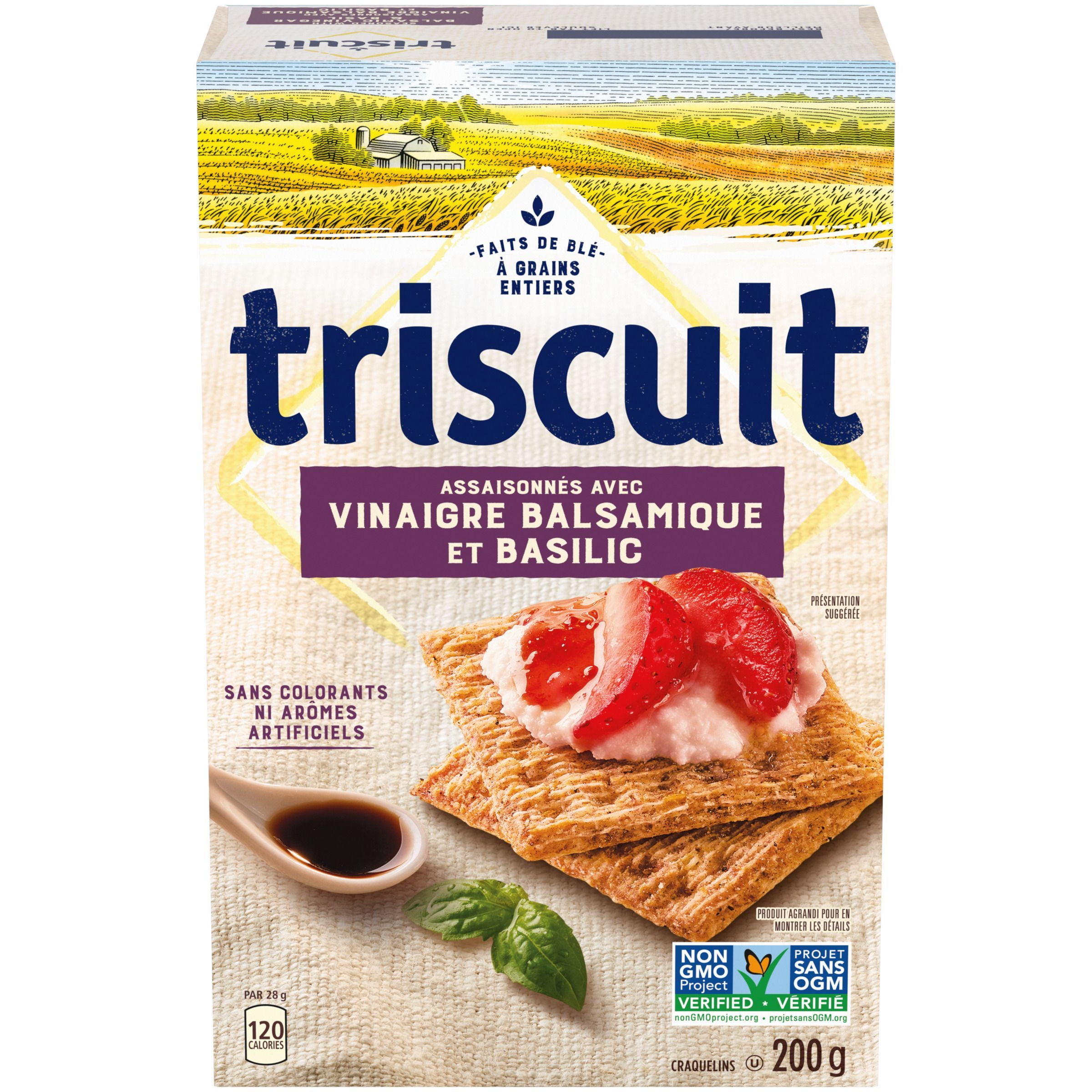 Triscuit Balsamic Vinegar & Basil Crackers, 200 g