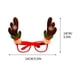 thumbnail image 3 of Decoración navideña, adornos navideños, regalos navideños, decoraciones navideñas, gafas de asta de muñeco de nieve de Papá Noel, gafas sin montura, uso doméstico, 3 of 3