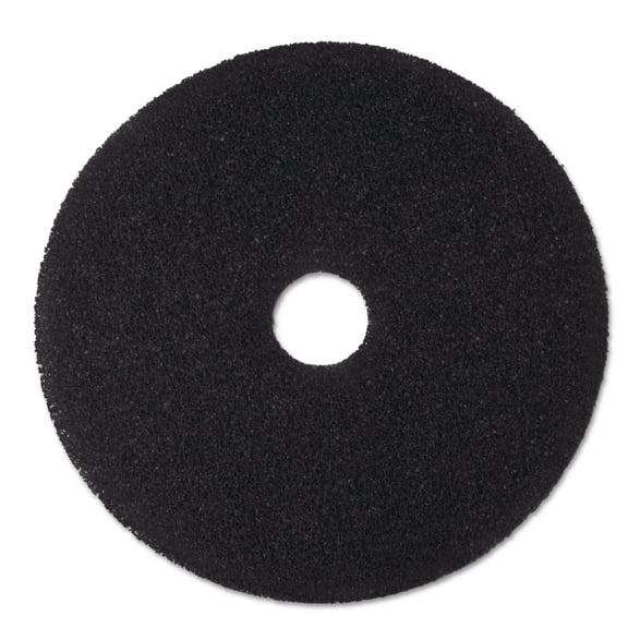 3M Low-Speed Stripper Floor Pad 7200, 20" Diameter, Black, 5/Carton