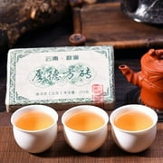 Natural Menghai Big Leaf Pu'er Tea Yunnan Green Tea Pu-Erh Raw Tea Bricks 1000g(2.2LB)