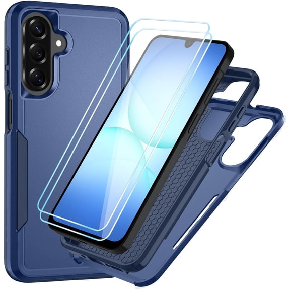 REQO for Samsung Galaxy A17 5G Case with HD Screen Protector [Military Grade Drop Protection] Heavy Duty Full Body Shockproof Protection for Galaxy A17 5G Phone Case