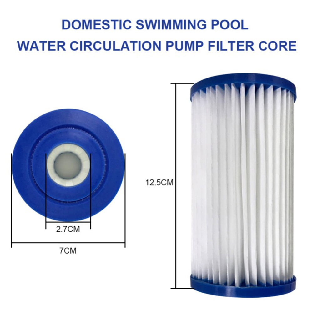 SGQCAR Filterkartusche für Pools Poolfilter für Haushalt 2 Stück Poolfilter Ersatz-Kartusche 12,5 x 7 cm SGQCAR Filterkartusche für Pools Poolfilter für Haushalt 2 Stück Poolfilter Ersatz-Kartusche 12,5 x 7 cm