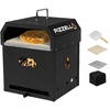 Pizzello 12" 4 in 1 Detachable Wood Fired Pizza Oven With Pizza Stone, Pizza Peel, Cover , Cooking Grill Grate