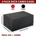 thumbnail image 2 of Trading Card Storage Box  Playing Card Deck Organizer for 72 Magnetic Card 2 Rows Compatible with MTG TCG Card Holder Gathering Box Sports Card Carrying Case for Baseball Play Card, 2 of 6