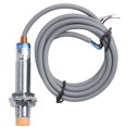 thumbnail image 2 of 5X DC6-36V 300MA NPN NO 3-Alambres 4mm Tubular Interruptor del Sensor de Proximidad Inductivo LJ12A3-4-Z-BX, 2 of 5
