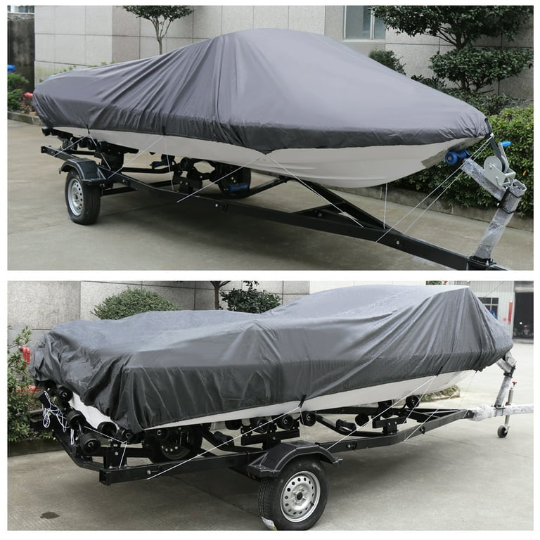 210D Oxford Fabric V-Hull Boat Cover, 16-18ft, Waterproof