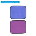 thumbnail image 3 of Uxcell Microfiber Bowling Ball Shammy Pad 10" x 8", Bowling Ball Towel Cleaner Non-Slip for Men, Violet/Rose 2 Pack, 3 of 5