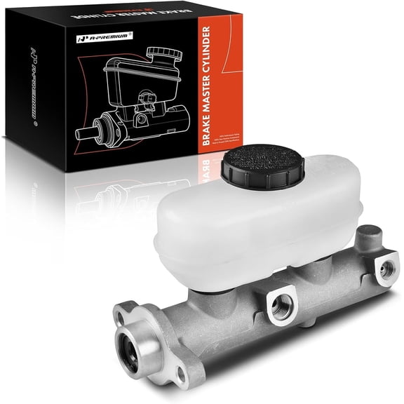 A-Premium Brake Master Cylinder with Reservoir and Cap Compatible with Ford Vehicles - for F-150, for F-150 Heritage, for F-250, for Bronco, E-150/250 Econoline, E-150/250 Econoline Club Wagon