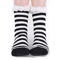 thumbnail image 2 of Women's Fleece Slipper Socks - Cozy & Warm Sherpa Socks, House Slippers with Non Slip Grippers - Winter Holidays Christmas Gifts, 2 of 6