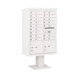 thumbnail image 5 of Salsbury Industries Pedestal Mounted 16 Unit 6 Door Front Load 4C Horizontal Cluster Box Unit with 2 Parcel Locker, 5 of 6