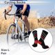 thumbnail image 2 of Calcetines de ciclismo únicos, transpirables, moldeadores, absorbentes de sudor, desodorantes, anti-fricción, rojo negro, tamaño L, 1 par, 2 of 6
