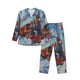 thumbnail image 1 of Balery Cartoon Train Hot Air Balloon Pijama para Hombre de Dos Piezas con Manga Larga, Conjunto de Dormir y Descanso Suave con Bolsillos-X-Large, 1 of 7