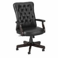 thumbnail image 1 of Bush Furniture Key West High Back Tufted Office Chair with Arms Black Leather, 1 of 7