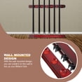 thumbnail image 3 of BRIGHTFUFU 1 Set Wall Mounted Pool Stick Holder Dark Red Wood for Billiards Style Display, 3 of 8