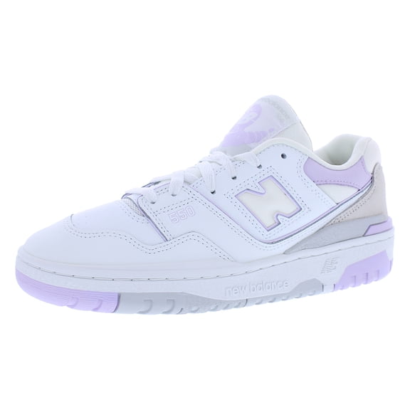 New Balance 550 GS Girls Shoes Size 5.5, Color: White/Purple