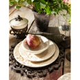 thumbnail image 2 of GG Collection 31810 8.5 in. 4 Acanthus Leaf Embossed Salad Plates, Cream, 2 of 2