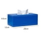 thumbnail image 2 of Dispensador de papel higiénico multifuncional rectangular retro de cuero con tapa para caja de pañuelos, 2 of 5