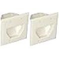 thumbnail image 3 of Datacomm 450002WH-2 2 Gang Recessed Low Voltage Cable Plate- 2 Pack, 3 of 3