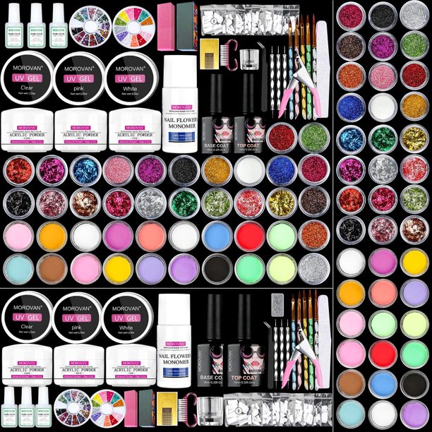 Morovan Acrylic Nail kit Acrylic Powder Liquid Monomer Nail Brush