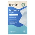thumbnail image 4 of FOMIN Acidified Travel Deodorant Wipes For Women & Men - 15 Count - Fragrance Free - pH Balanced, Mini Deodorant Travel Size Wipes - Plastic-Free, Individually Wrapped Underarm Body Wipes, 4 of 6