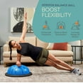 thumbnail image 3 of Lifepro Horizon Half Balance Ball Trainer – Non-Slip Stability Exercise Ball for Home Gym & Full-Body Workouts, Core & Balance Training, Heavy-Duty, 440 lb Capacity - Blue, 3 of 8