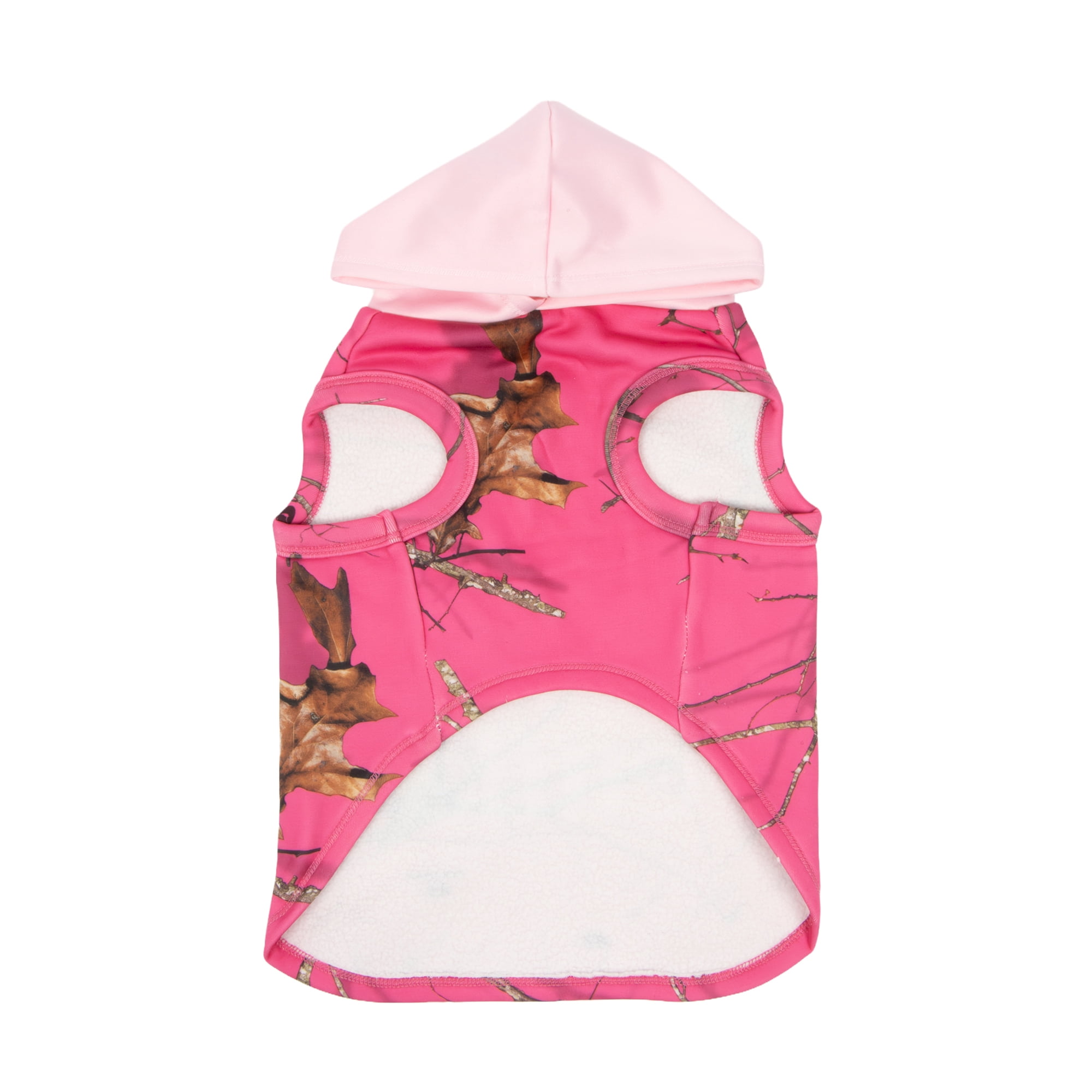 Mossy Oak Camo Cutie Fall Dog Hoodie, Pink, Medium