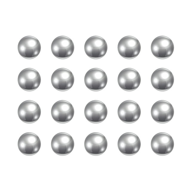 Unique Bargains Billes de Roulement en Acier Chromé 1/4 Pieds G5 Précision Lot de 50