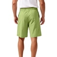 thumbnail image 3 of Men's Baggy Shorts Drawstring Elastic Waist Shorts with Pockets Breathable Summer Everyday Lightweight Casual Shorts Moisture Wicking Mid-Length Golf Shorts,Green 3XL, 3 of 4