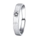thumbnail image 1 of EeaseMX 1 anillo creativo para pareja, ajustable, para dedo, joyería de moda (plata), 1 of 7