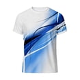 thumbnail image 4 of Mens Polo Graphic Print Short Sleeve Blend Modern Mens Undershirts,Blue,2XL, 4 of 4