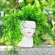thumbnail image 5 of Maceta con Cabeza/Maceta con Cara, para Plantas de Interior, Maceta con Cara de Niña, Maceta con Cabeza de Dama,, 5 of 6