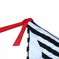 thumbnail image 3 of Women Summer Two Piece Swimwear Halter Top Plaid Stripe Bikini Set Swimsuit, 3 of 4