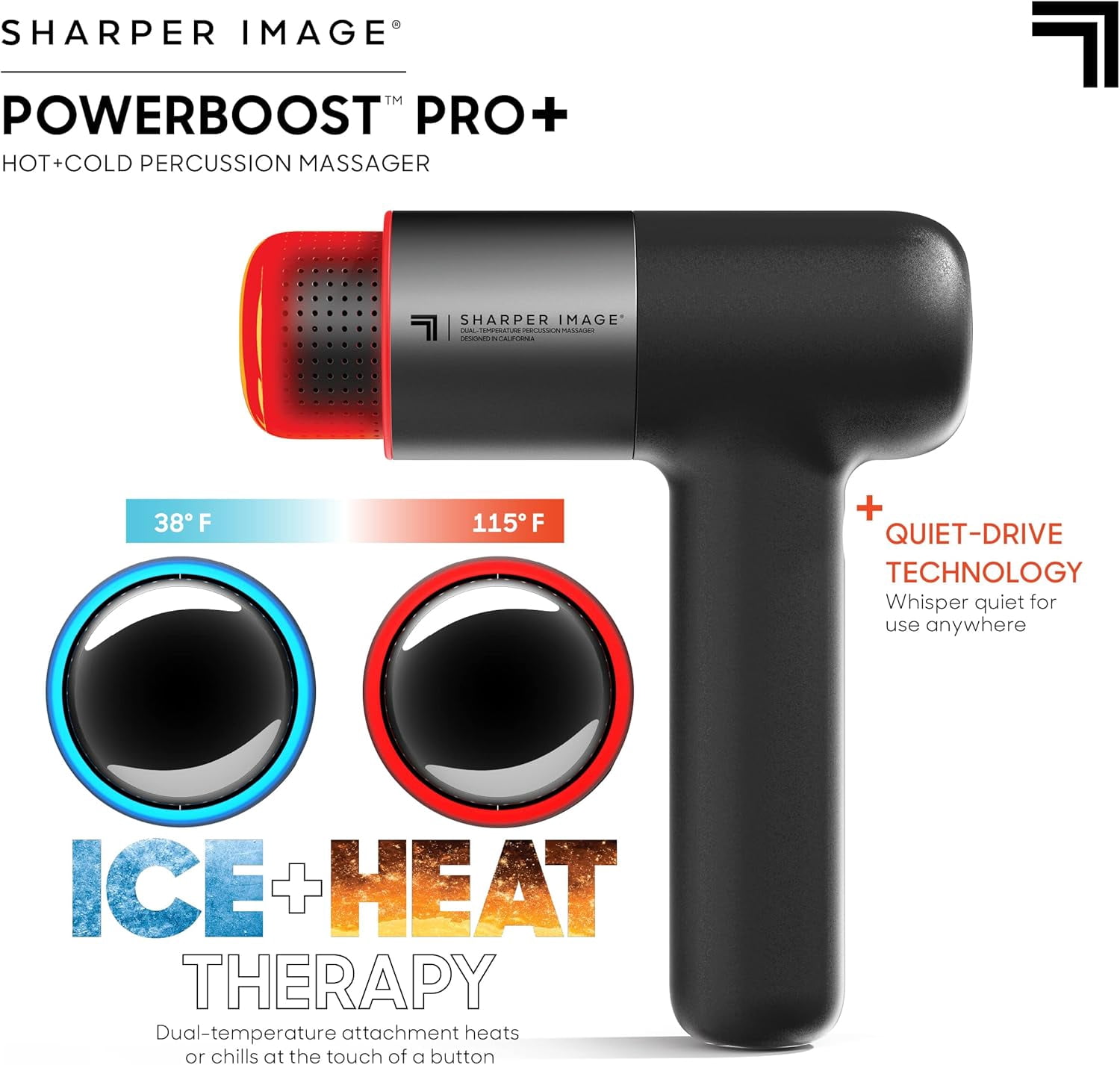 SHARPER IMAGE マッスルガン HOT＆COLD 筋膜リリースガン SHARPER 