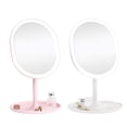 thumbnail image 3 of Makeup Mirror USB Rechargeable Vanity Mirror Desktop Mirror with LED Light, 3 of 10