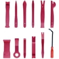 thumbnail image 2 of Red 12 Piece Auto Trim Removal Kits, Car Radio Installation Tool Kits, Pry Bar Lever Trim Removal Kit, 2 of 7