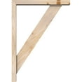 thumbnail image 3 of Ekena Millwork 3 1/2"W x 20"D x 28"H Traditional Block Smooth Bracket w/ Offset Brace, Douglas Fir, 3 of 25