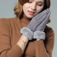 thumbnail image 3 of Guantes Mujer Afelpados Termicos Touch Frio Gamusa Elegantes, 3 of 4
