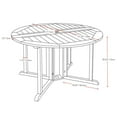 thumbnail image 4 of CorLiving Miramar Hardwood Outdoor Folding Dining Set, 4 of 8