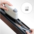 thumbnail image 2 of Efficient Window Grooves Cleaner Scouring Sponge Scraper with Detachable Head Kitchen Brush for Narrow Gaps Grime Removal Light Grey, 2 of 4
