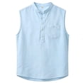 thumbnail image 6 of Dagugfen Summer Tank Tops for Men Henley Neck Sleeveless Lightweight Breathable Henley Shirts Casual Daily Wear Tops with Pocket, 6 of 9